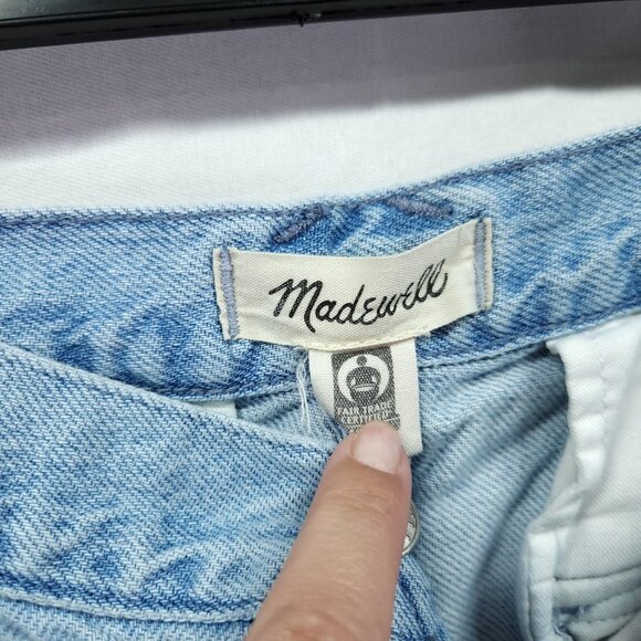 Madewell Jeans Womens 31Low Slung Cargo Wide Leg Jean High Rise Baggy Denim - Picture 14 of 16